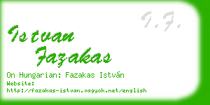 istvan fazakas business card